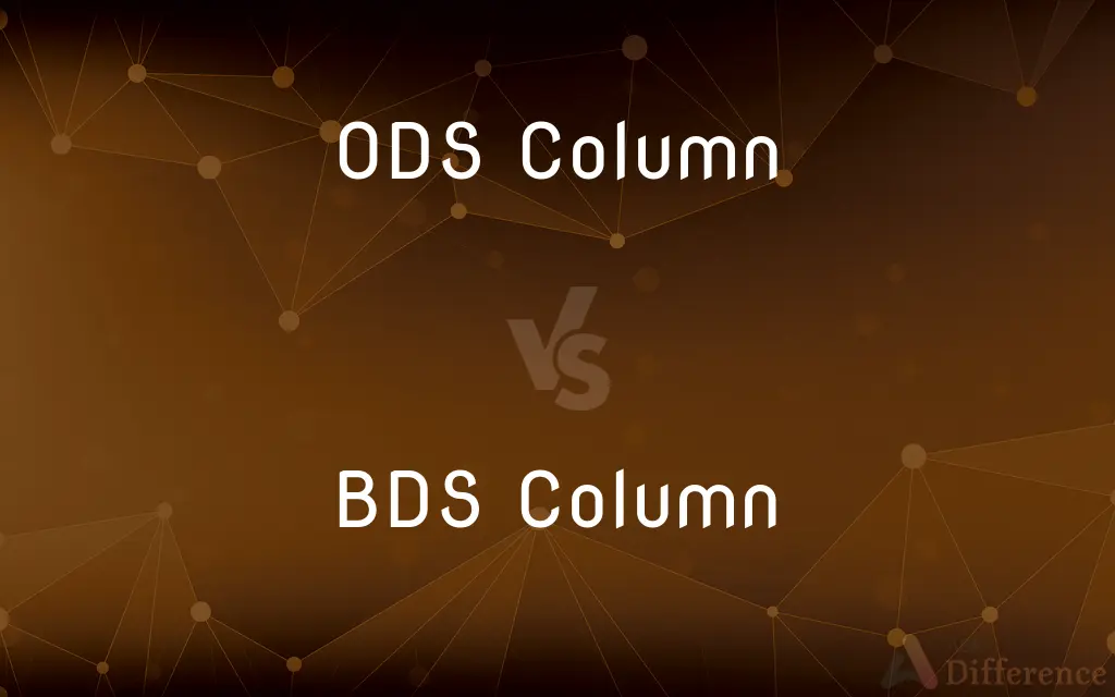 ODS Column vs. BDS Column — What's the Difference?