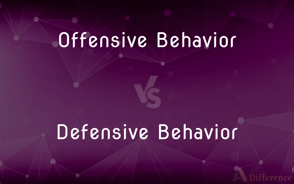 Offensive Behavior vs. Defensive Behavior — What's the Difference?