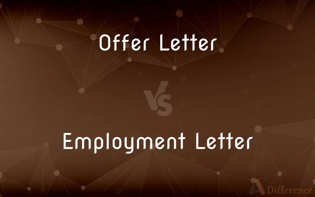 Offer Letter vs. Employment Letter — What's the Difference?