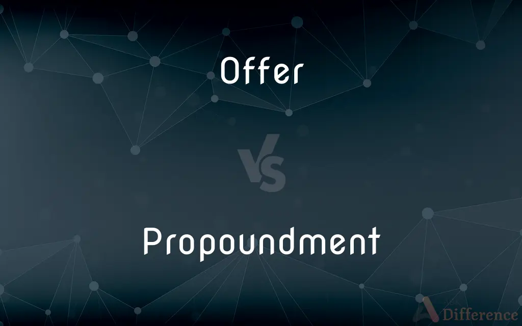 Offer vs. Propoundment — What's the Difference?