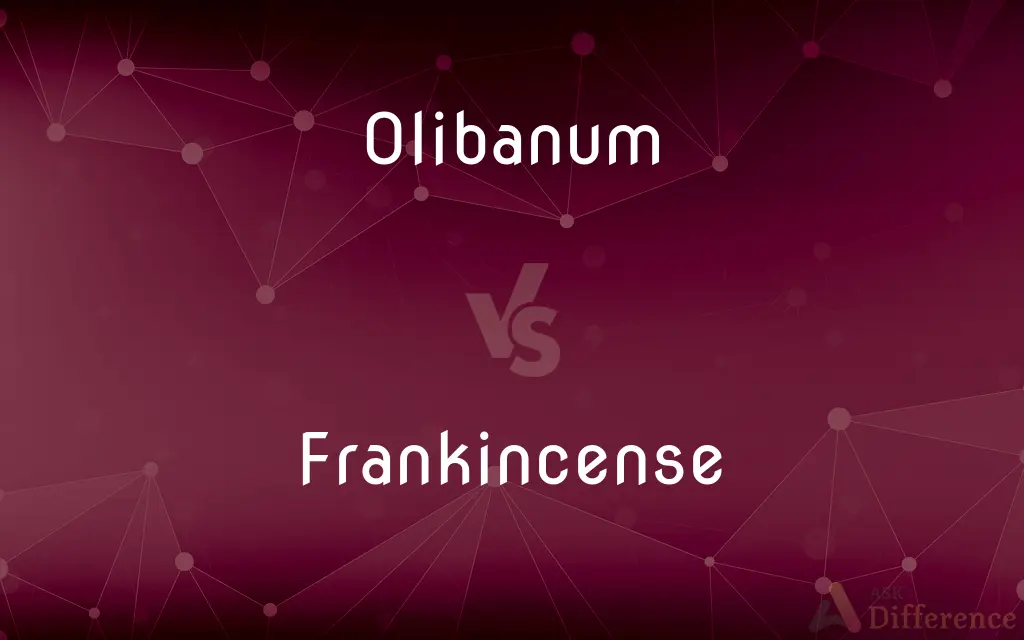 Olibanum vs. Frankincense — What's the Difference?