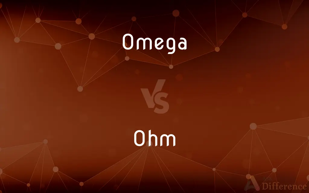 Omega vs. Ohm — What's the Difference?