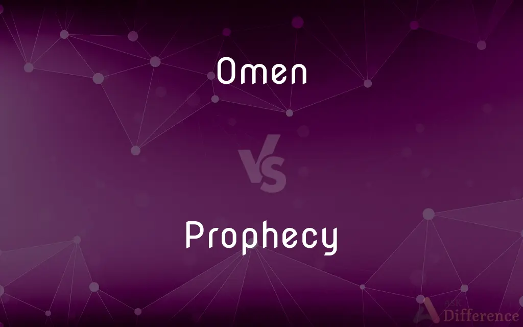 Omen vs. Prophecy — What's the Difference?