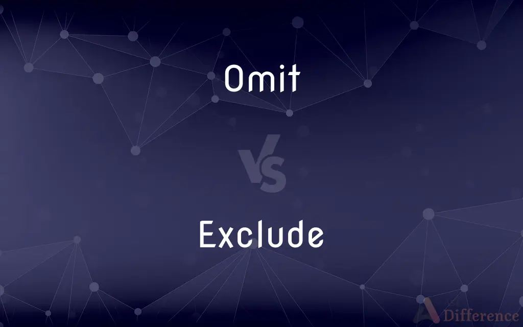 Omit vs. Exclude — What's the Difference?