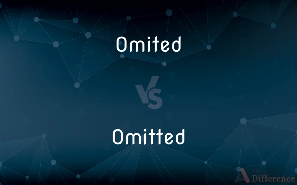 Omited vs. Omitted — Which is Correct Spelling?