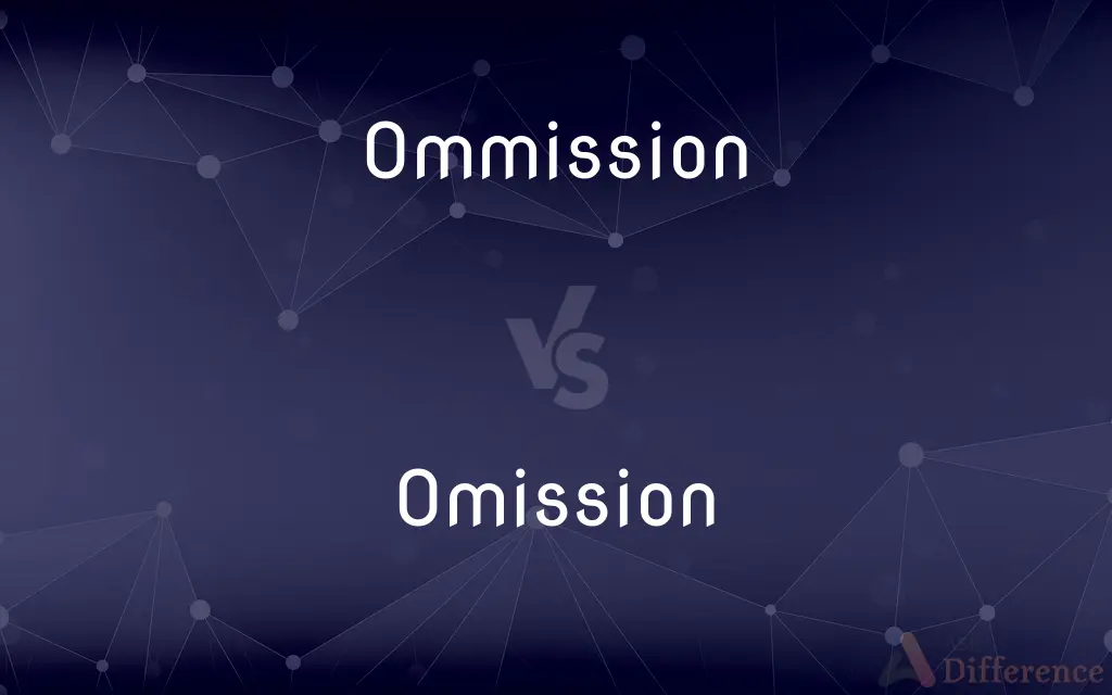 Ommission vs. Omission — Which is Correct Spelling?