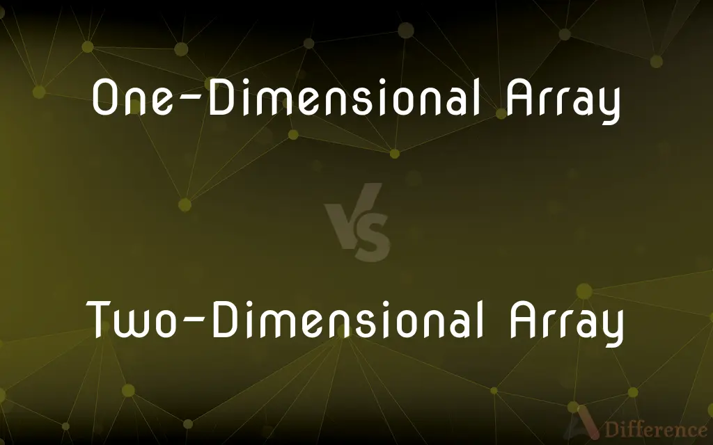 One-Dimensional Array vs. Two-Dimensional Array — What's the Difference?