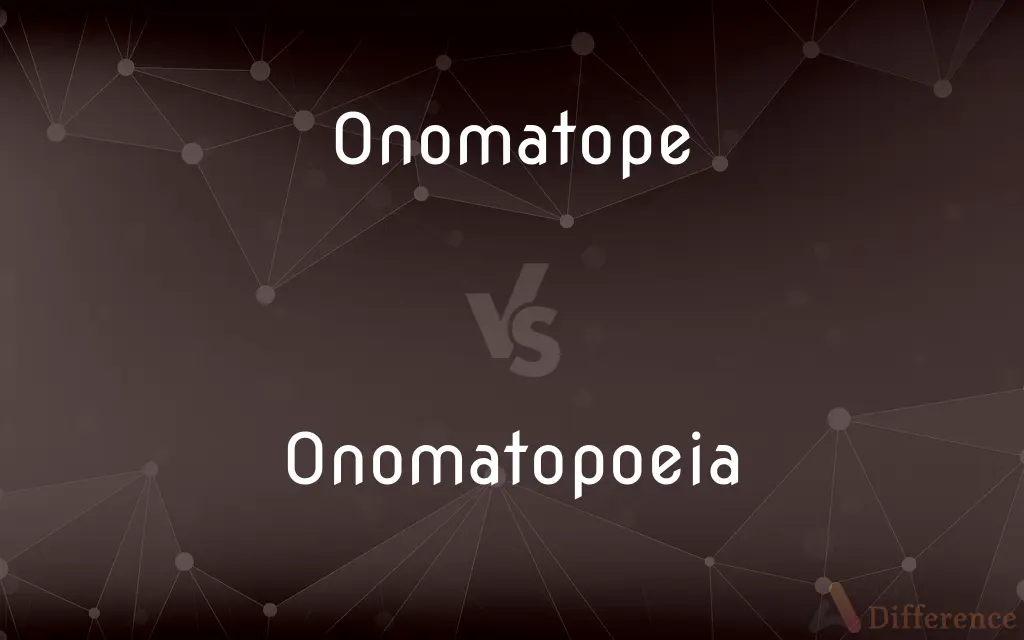 Onomatope vs. Onomatopoeia — What's the Difference?