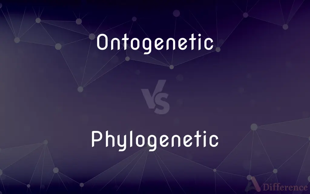 Ontogenetic vs. Phylogenetic — What's the Difference?