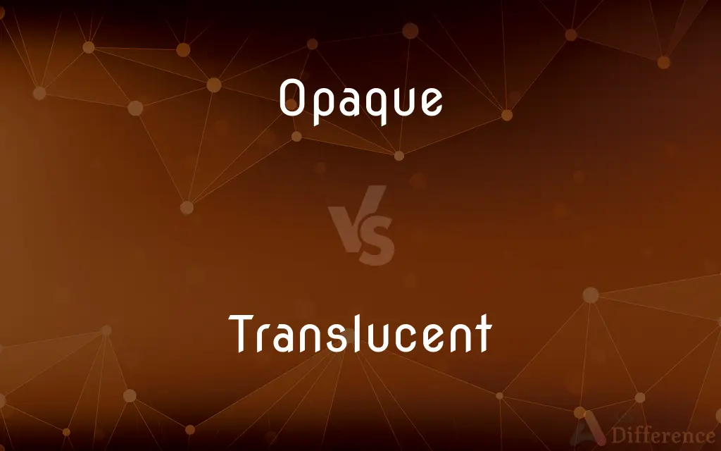 Opaque vs. Translucent — What's the Difference?
