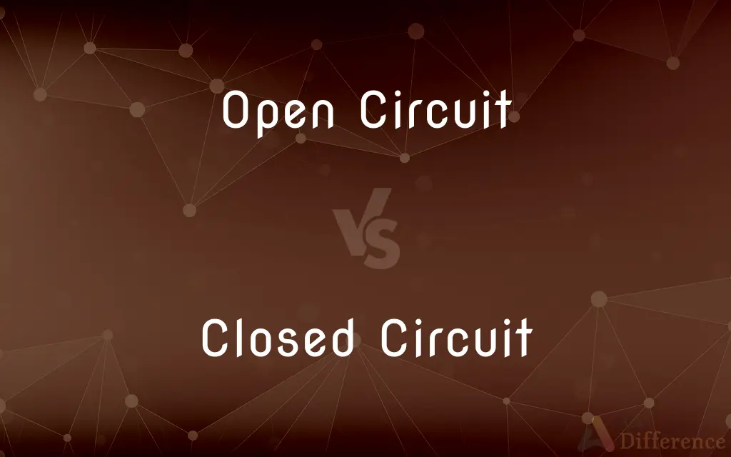 Open Circuit vs. Closed Circuit — What's the Difference?