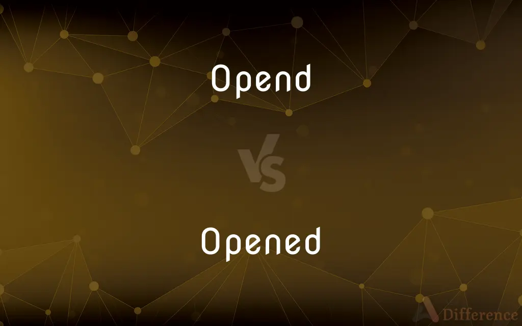 Opend vs. Opened — Which is Correct Spelling?