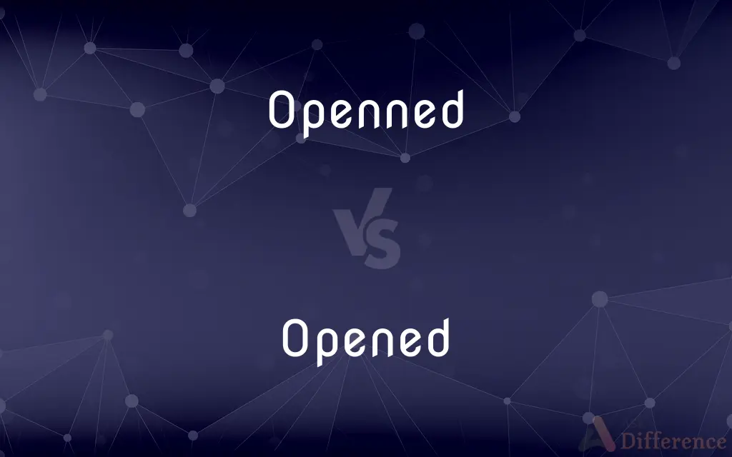 Openned vs. Opened — Which is Correct Spelling?