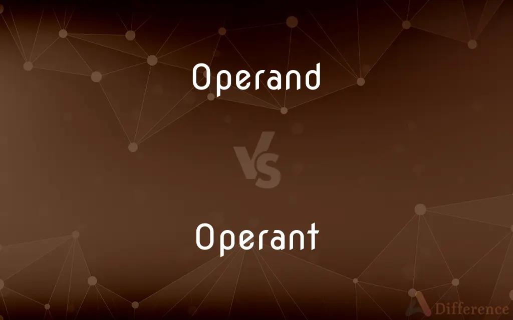 Operand vs. Operant — What's the Difference?