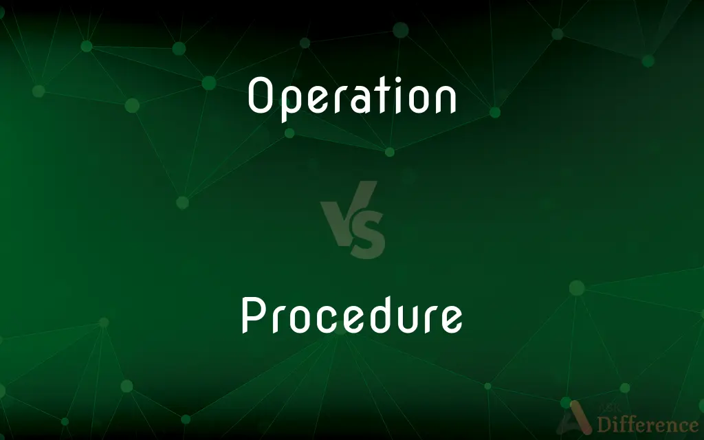 Operation vs. Procedure — What's the Difference?