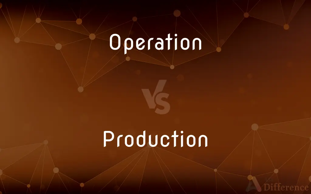 Operation vs. Production — What's the Difference?
