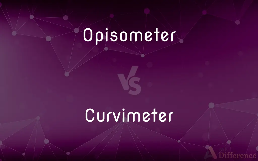 Opisometer vs. Curvimeter — What's the Difference?