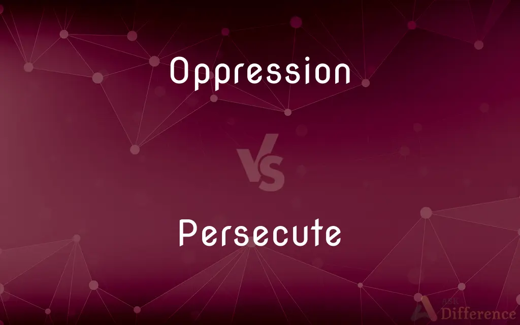 Oppression vs. Persecute — What's the Difference?