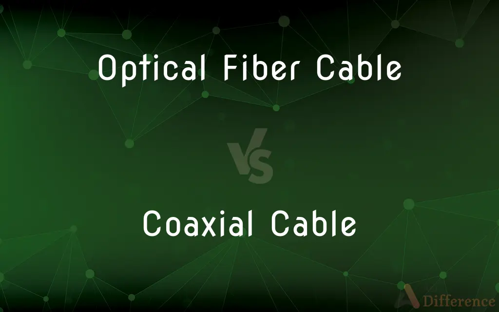 Optical Fiber Cable vs. Coaxial Cable — What's the Difference?