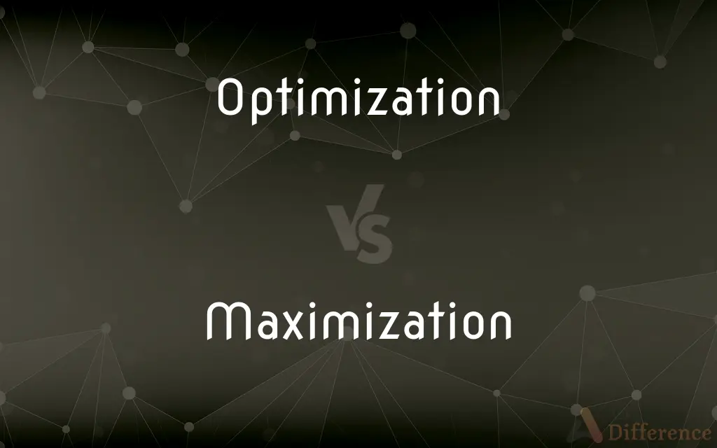 Optimization vs. Maximization — What's the Difference?