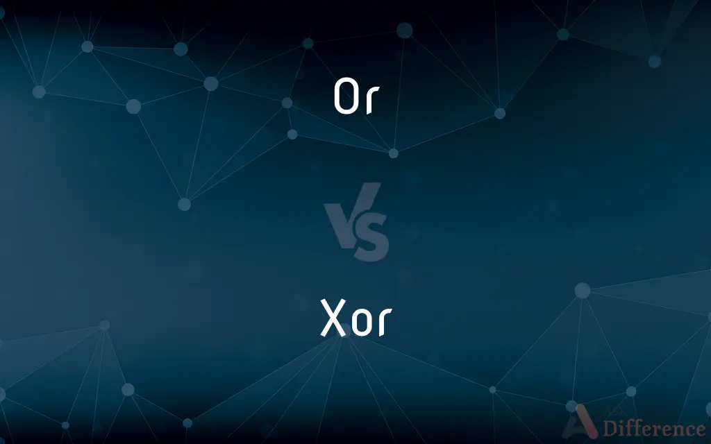 Or vs. Xor — What's the Difference?