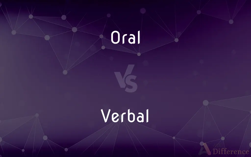 Oral vs. Verbal — What's the Difference?