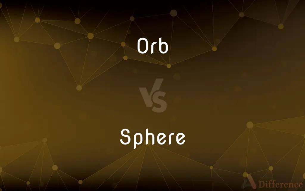 Orb vs. Sphere — What's the Difference?