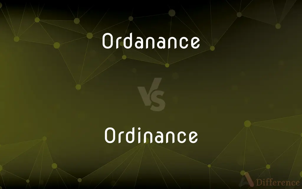 Ordanance vs. Ordinance — Which is Correct Spelling?