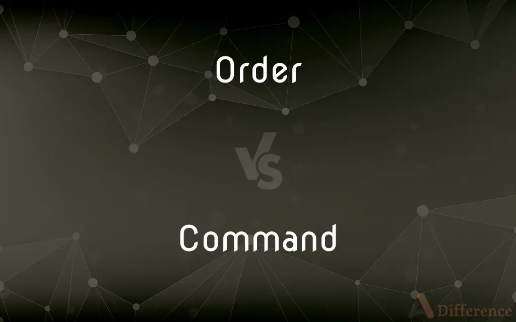 Order vs. Command — What's the Difference?