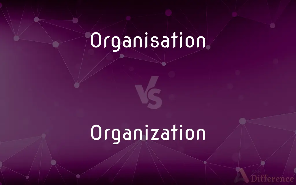 Organisation vs. Organization — What's the Difference?