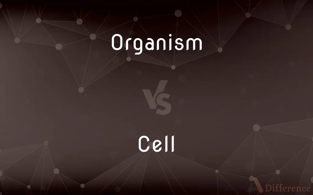Organism vs. Cell — What's the Difference?