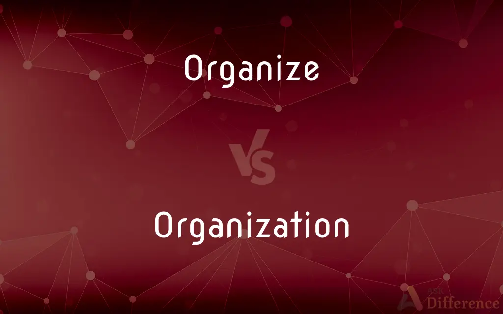 Organize vs. Organization — What's the Difference?