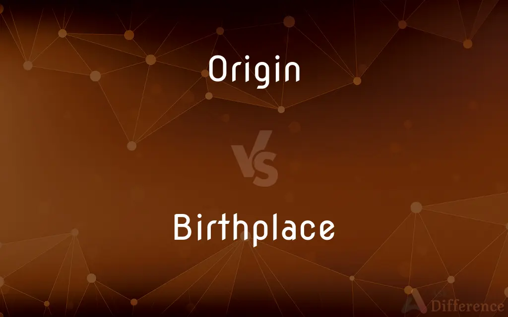 Origin vs. Birthplace