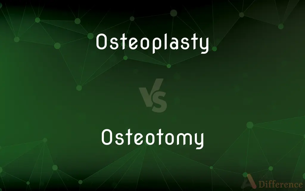 Osteoplasty vs. Osteotomy — What's the Difference?
