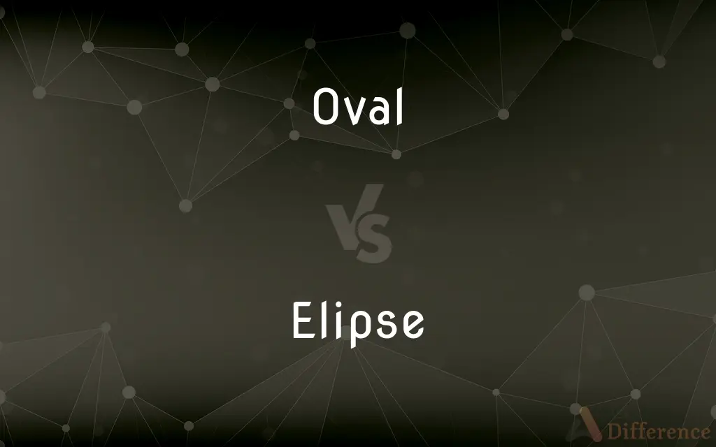 Oval vs. Elipse — What's the Difference?
