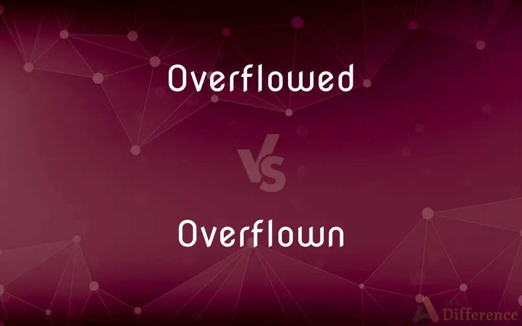Overflowed vs. Overflown — What's the Difference?