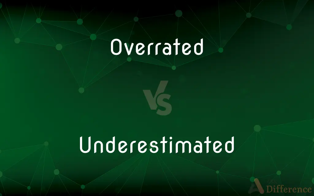 Overrated vs. Underestimated — What's the Difference?