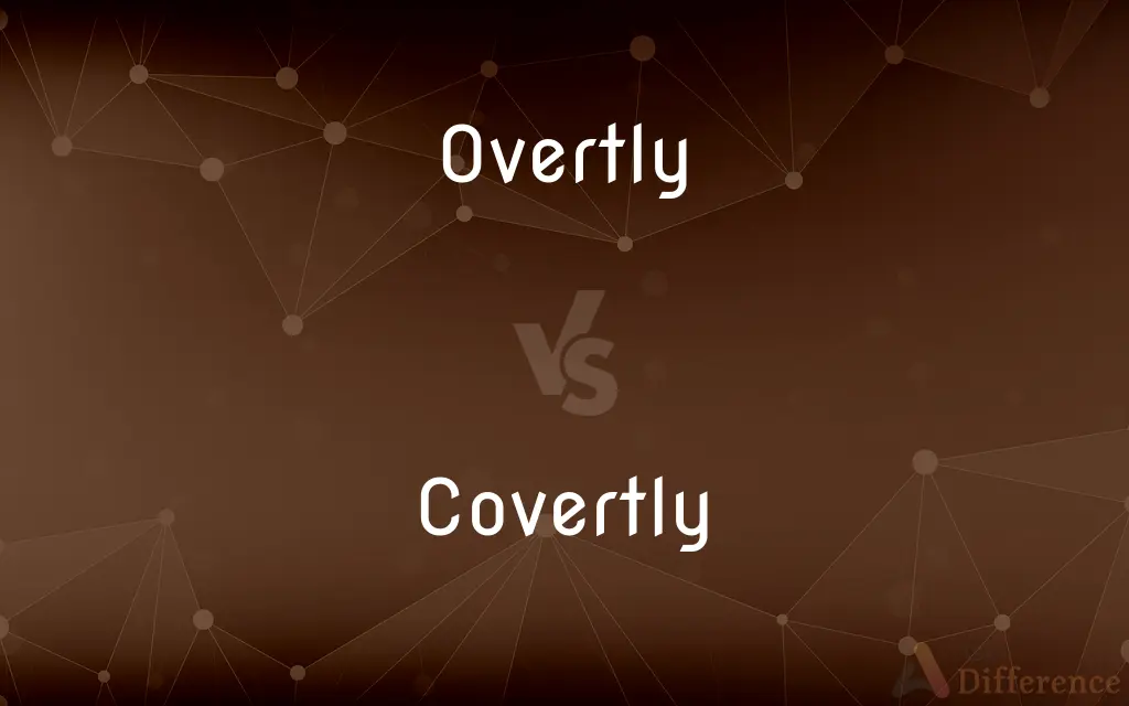 Overtly vs. Covertly — What's the Difference?