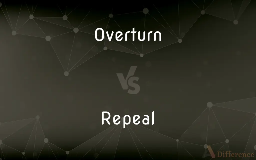 Overturn vs. Repeal — What's the Difference?