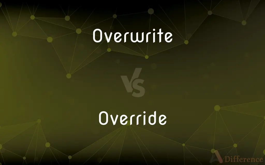 Overwrite vs. Override — What's the Difference?