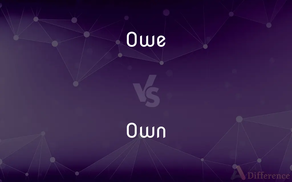 Owe vs. Own — What's the Difference?