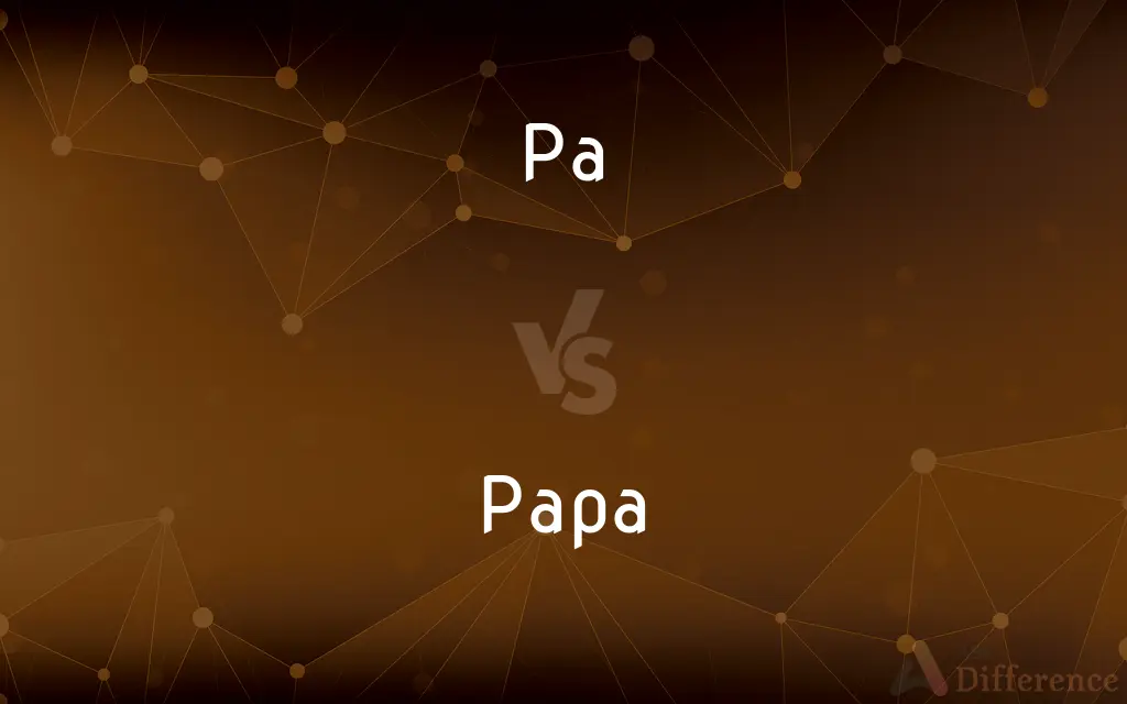 Pa vs. Papa — What's the Difference?