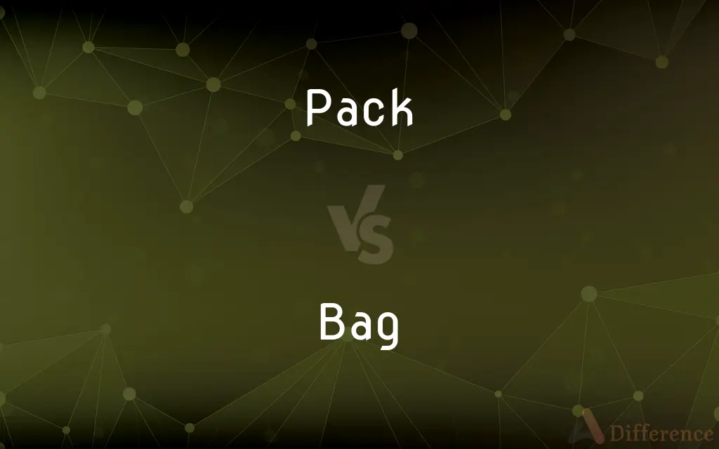 Pack vs. Bag — What's the Difference?