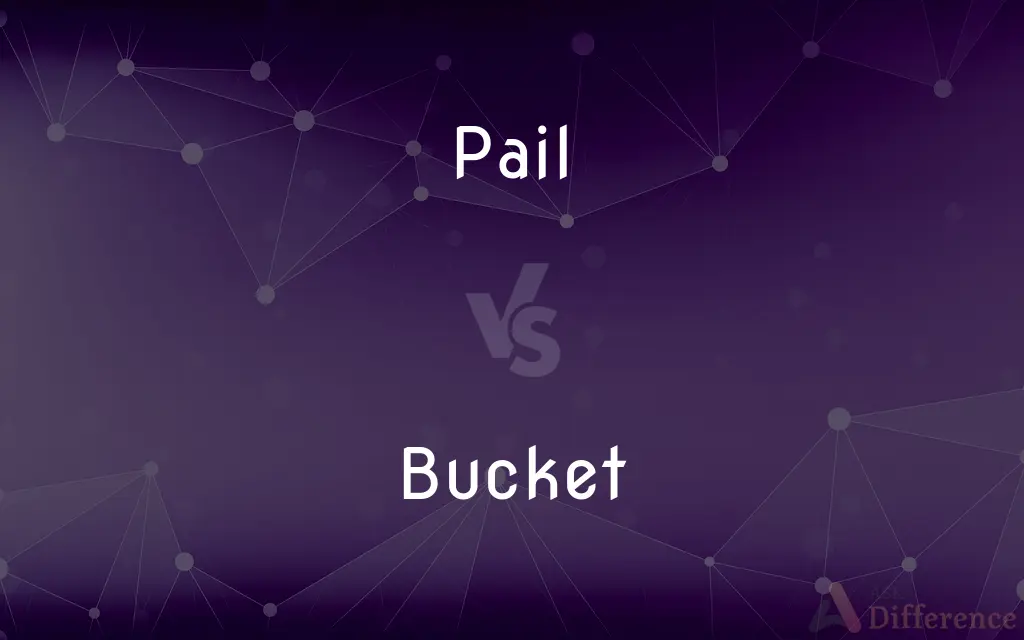 Pail vs. Bucket — What's the Difference?