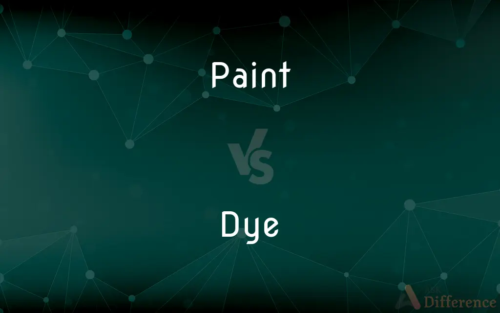 Paint vs. Dye — What's the Difference?