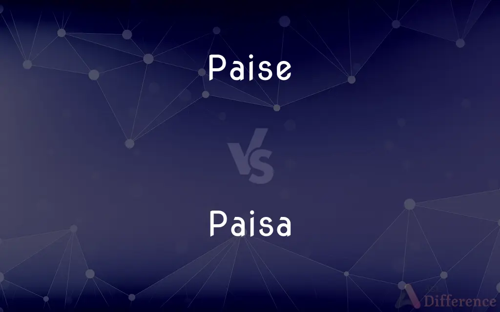 Paise vs. Paisa — What's the Difference?