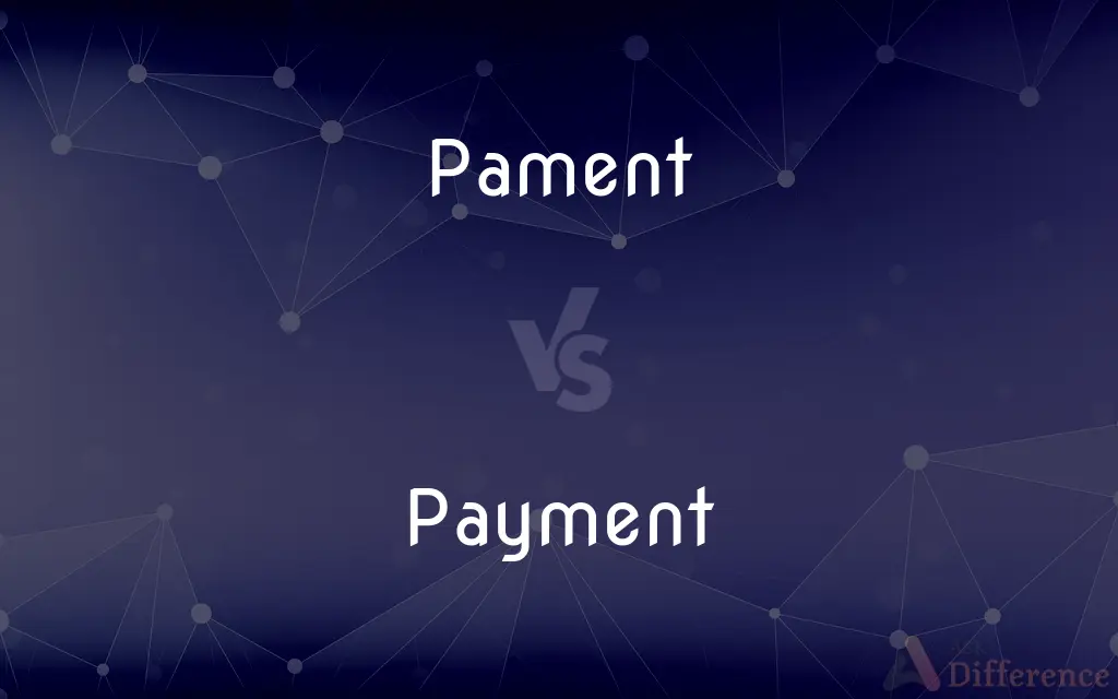 Pament vs. Payment — What's the Difference?