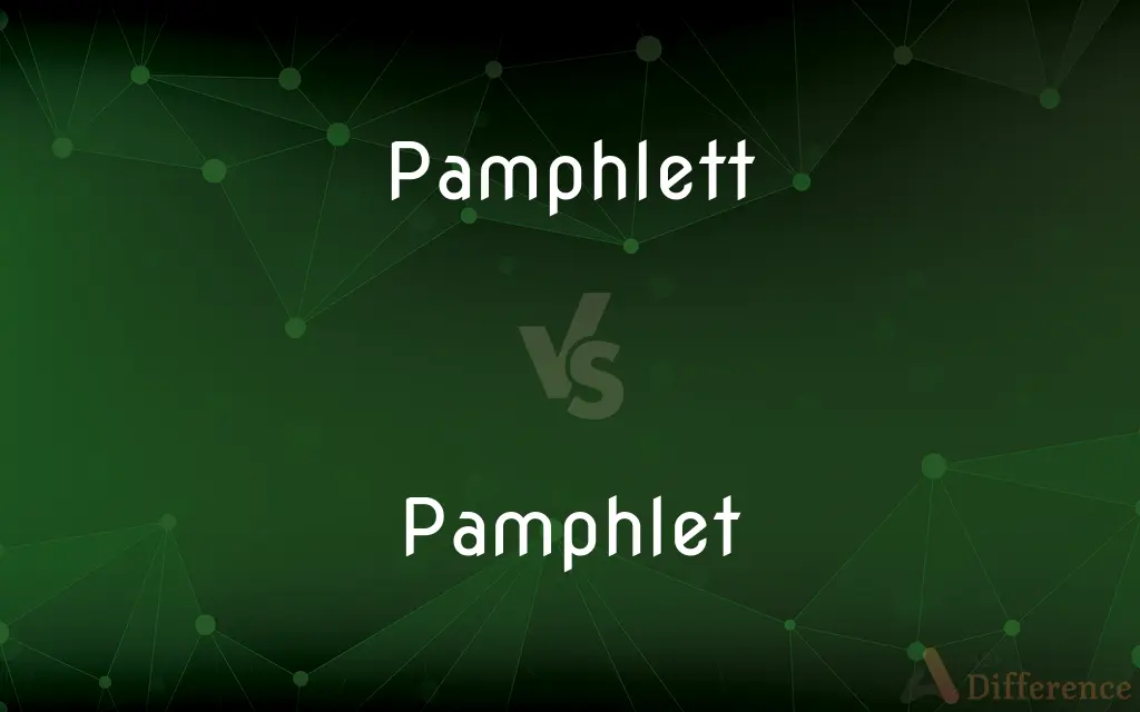 Pamphlett vs. Pamphlet — Which is Correct Spelling?