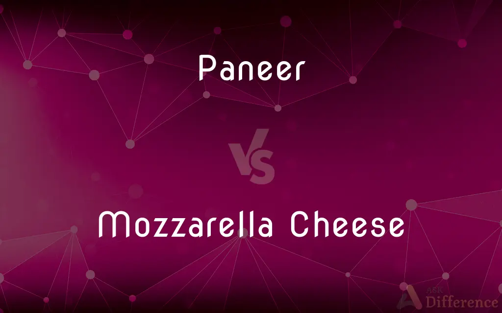 Paneer vs. Mozzarella Cheese — What's the Difference?