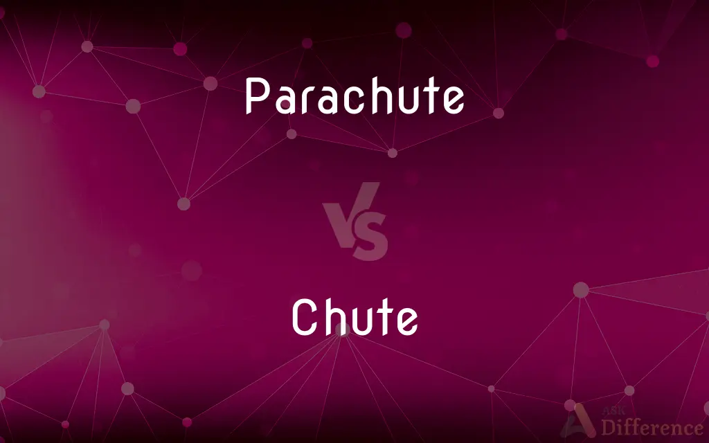 Parachute vs. Chute — What's the Difference?